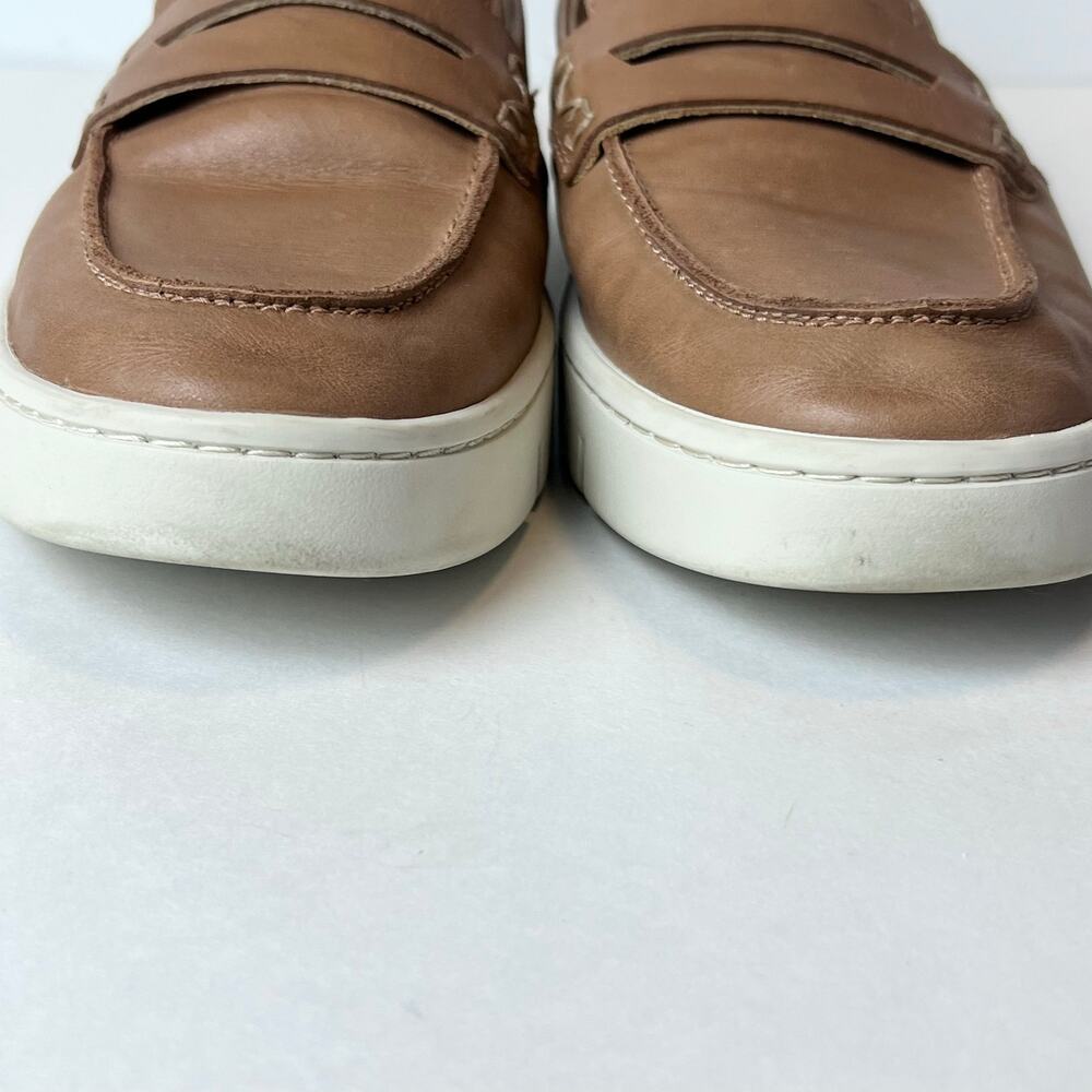 Vionic Uptown Leather Loafers Camel Comfort Travel Shoes Size 9 - Picture 2 of 9